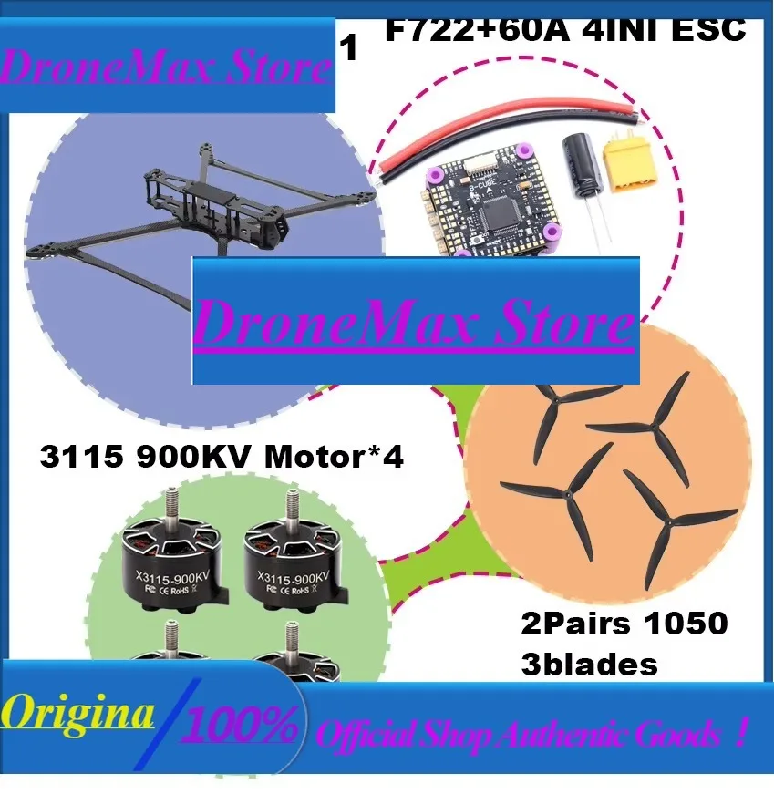 DroMaRctosky MARK4 V2 8/9/10inch F722 Flight Control 45/60A 4INI ESC Rack Drone FPV Carbon Fiber PV Racing Drone Quadcopter Free
