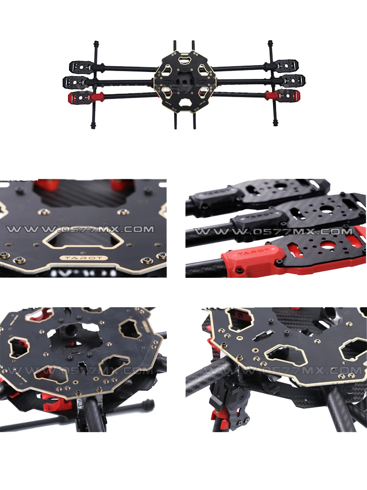 Tarot-rc Camera Drone Professional Accessories Diy Tarot 680Pro 680 Pro Folding Hexacopter Frame Kit Retractable Landing Gear