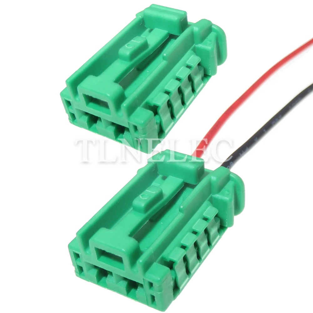 2 Pin Way Car Connector with Wires Auto Air Conditioning Blower Resistance Fan Unsealed Socket For Nissan 01-3216742G7