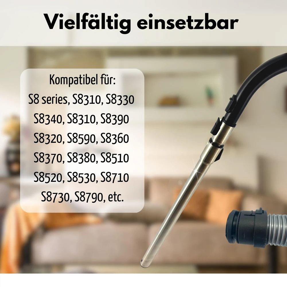 A88X  S8340 Spare Parts Vacuum Cleaner Hose Handle Compatible For  S8 S8390 Replacement Parts