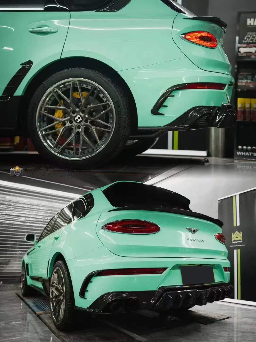 أعلى تصنيف MSY طقم الجسم لعام 2020 + بنتلي بينتاغا ألياف الكربون الجافة طقم الجسم هود التنانير الجانبية مصدات السيارة