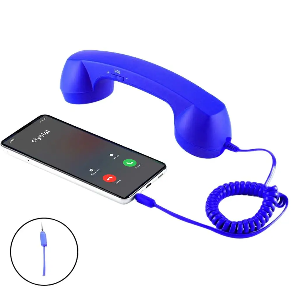 Type C Wireless Retro Bluetooth Phone for Laptops Cellphones Pop Phone Retro Handset Wireless Retro Telephone Handset Receivers