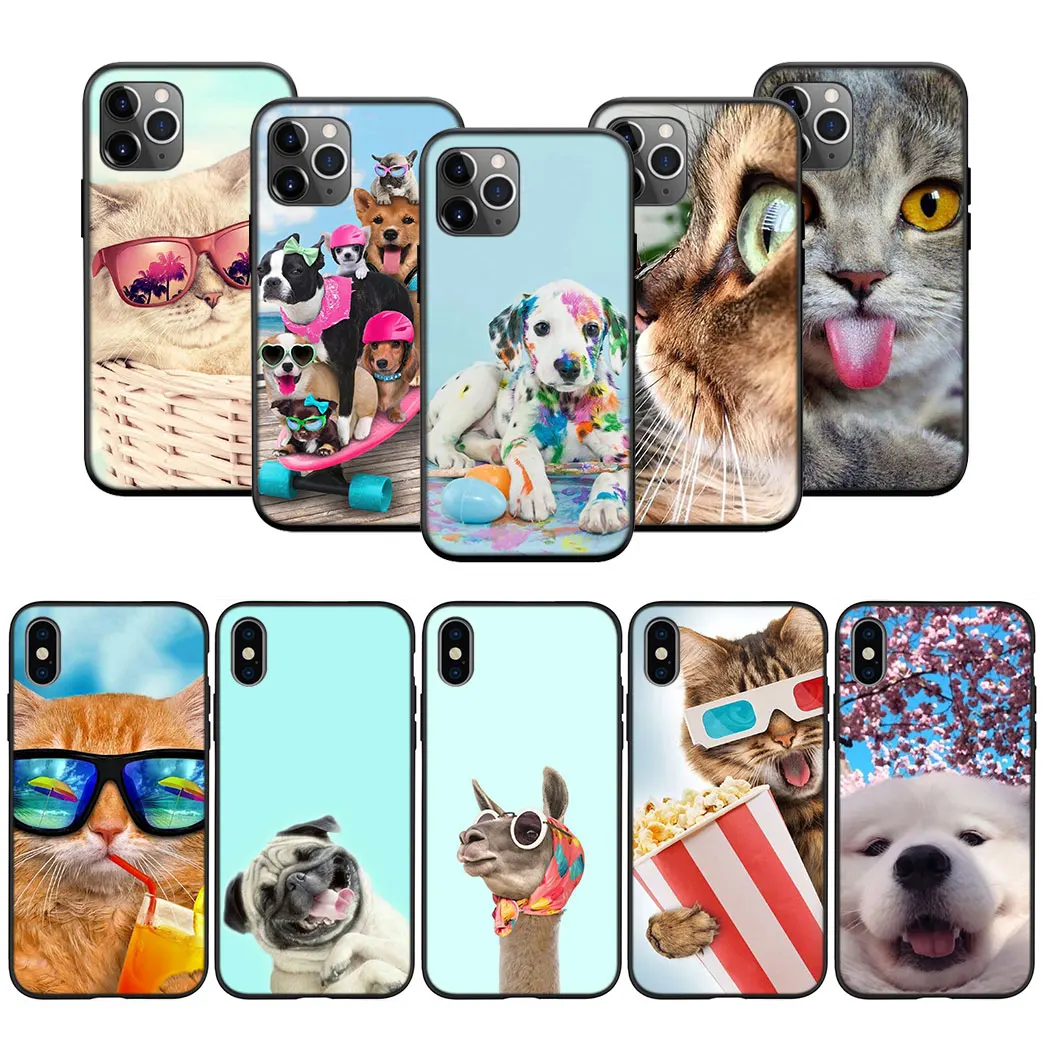 Animal Cat Dog Soft Case for Motorola G42 G52 E32 G22 G31 G41 G51 G71 Plus G9 Play Power G30 G40 G50 G60S G100 E7 Edge 20 30 Pro