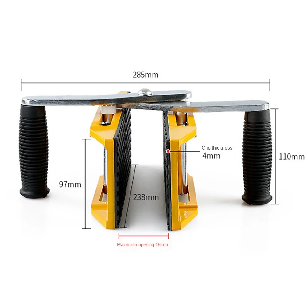 Labor-Saving Double Handed Carrying Clamp Granite Tools Glass Stone Slab Lifting Tool with Rubber for Ceramic Marble 350KG