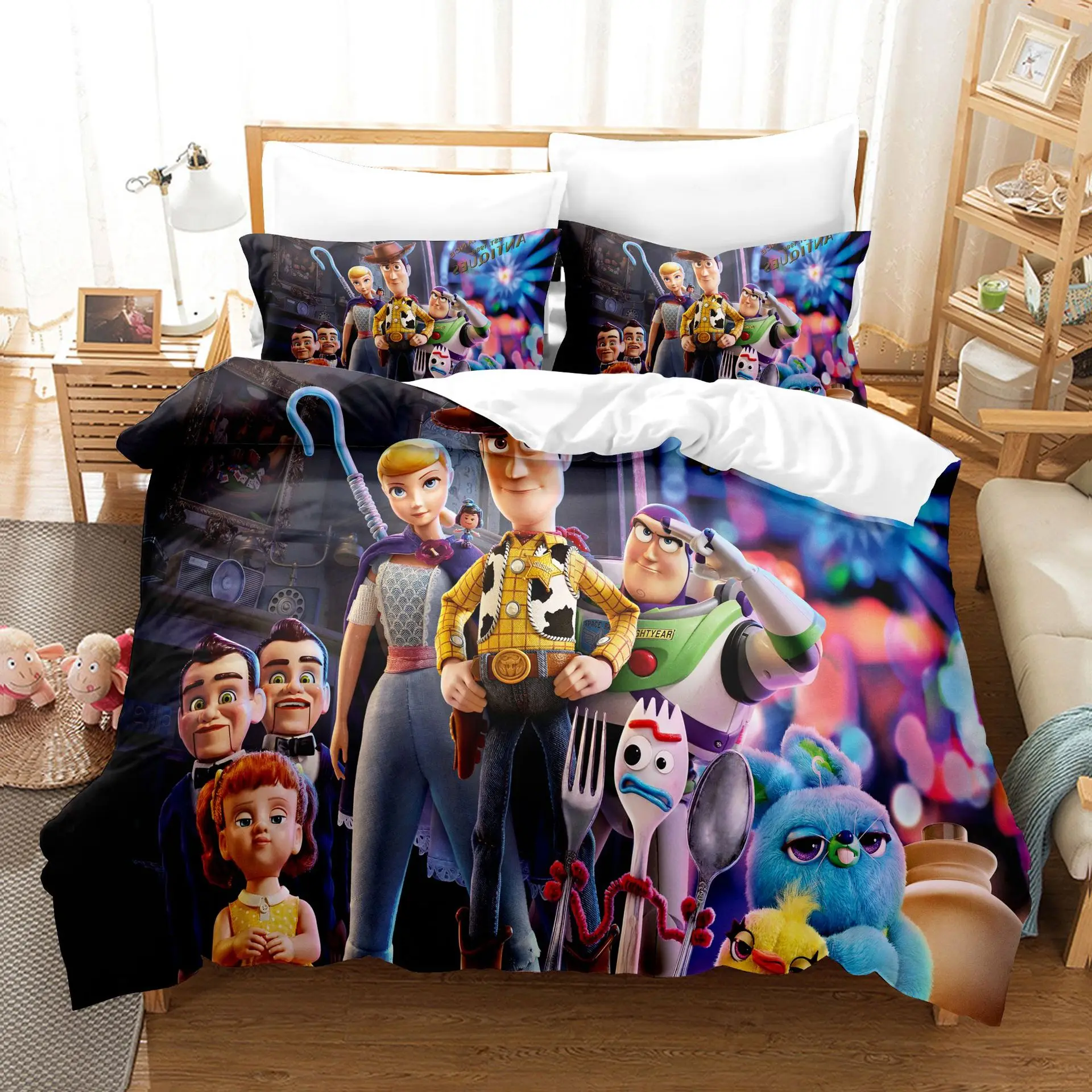 

3D Disney Toy Story Bedding Set Printed Duvet Cover Pillowcases 2/3pcs Europe USA Australia Single Double Queen King Bed Linens