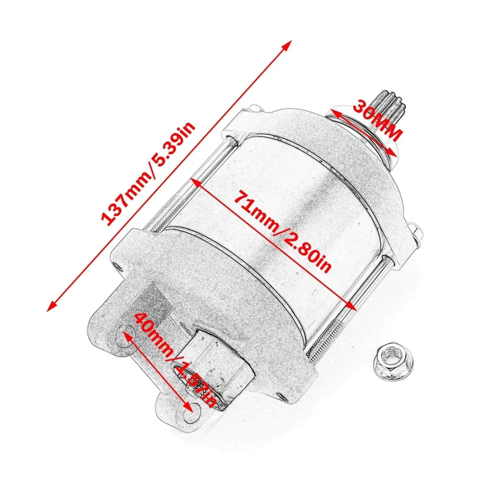 Electric Starter Motor Fit for Husqvarna FS450 FX450 FE450 FC450 FC 450 Rockster Edition FR450,Rally FE501 FE501S 79440001000