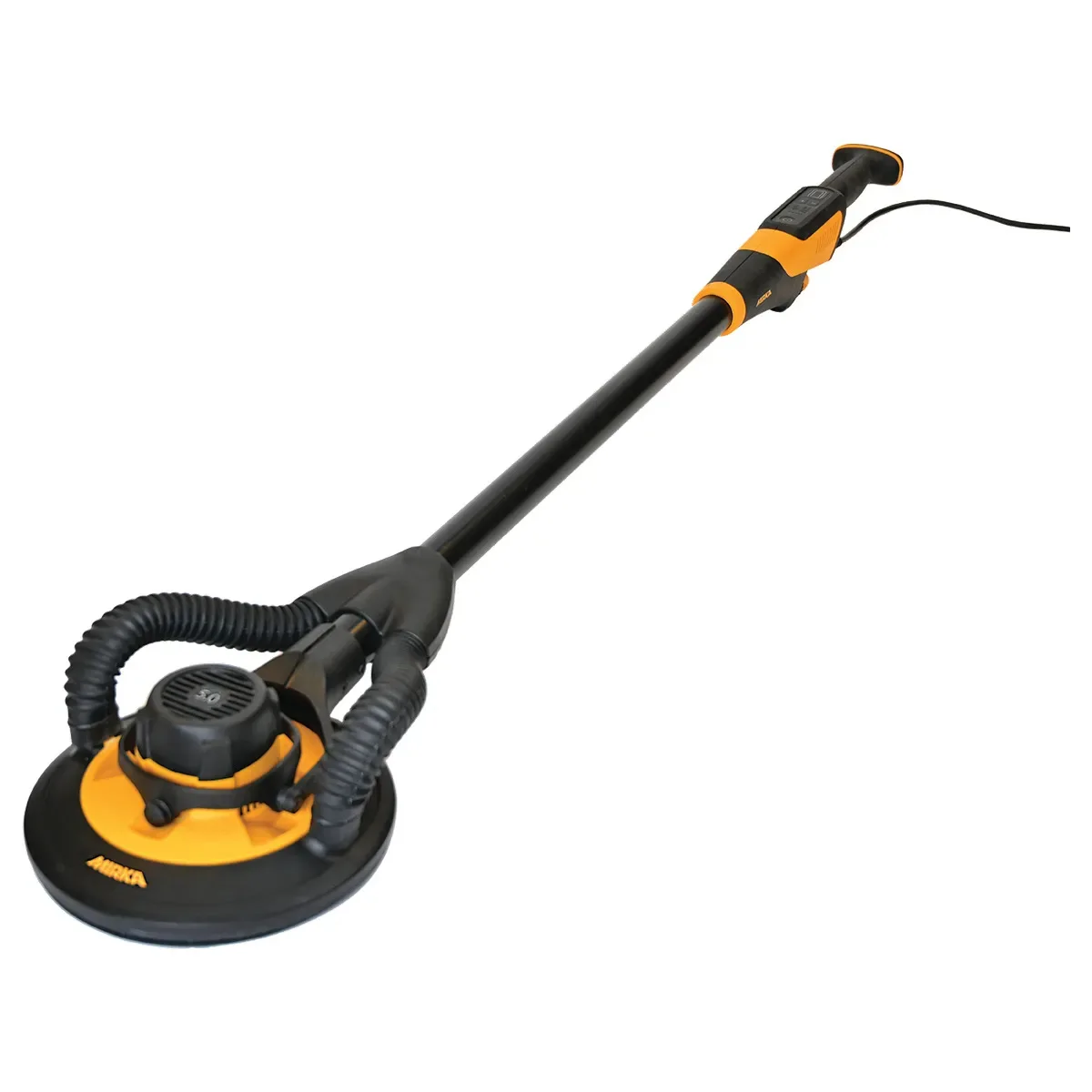 9-inch Mesh Sandpaper 225mm Wall Long Rod Machine  Suction Dust-Proof Circular Flocking