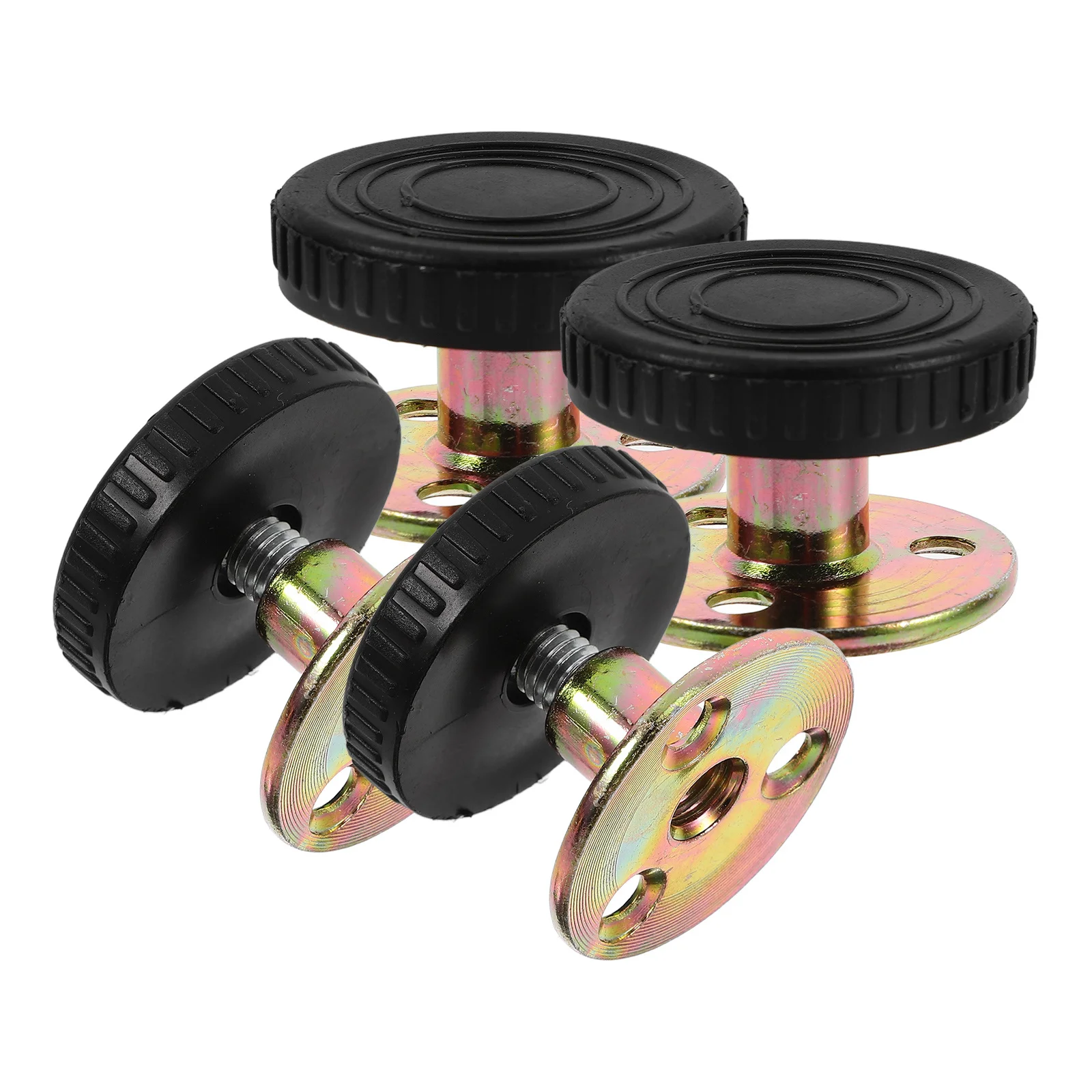 4 pezzi fissatore da comodino in metallo regolabile 47-64mm attuatore antiscivolo stabilizzatore da parete robusto strumento antiscivolo per la camera da letto di casa