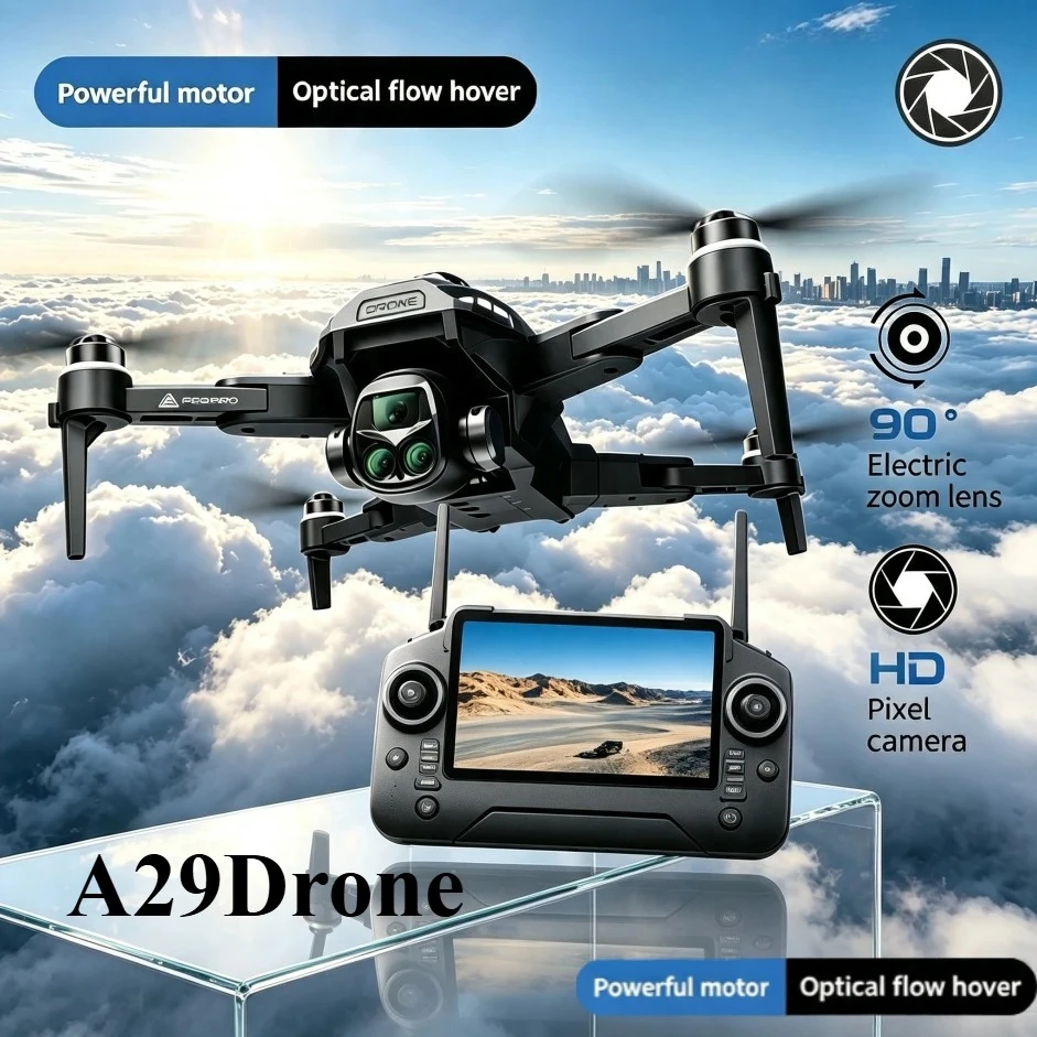 Original A29 GPSDrone With Digital Display Light Quadcopter Optical Flow Hover Headless Mode One Key Takeoff Landing RC Aircraft