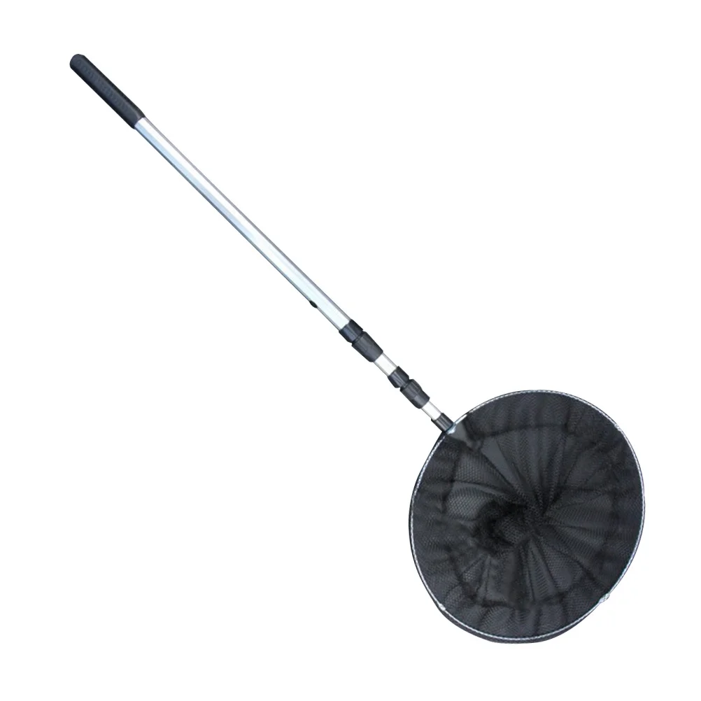 

Telescopic Fish Net 1.5M Aluminum Alloy Handle Foldable Mesh Non-Absorbent Coating Safe Quick Release Durable Hook Hanger