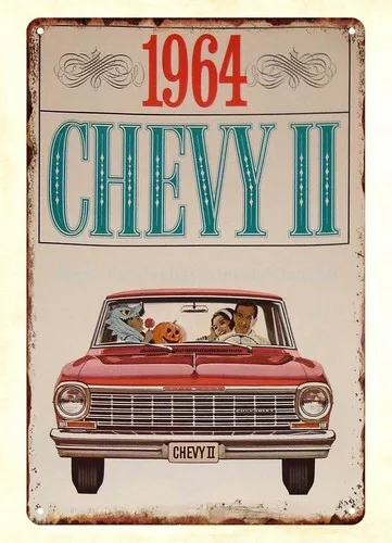 man cave metal signs 1964 autos autos II autos Nova 100 Wagon metal tin sign