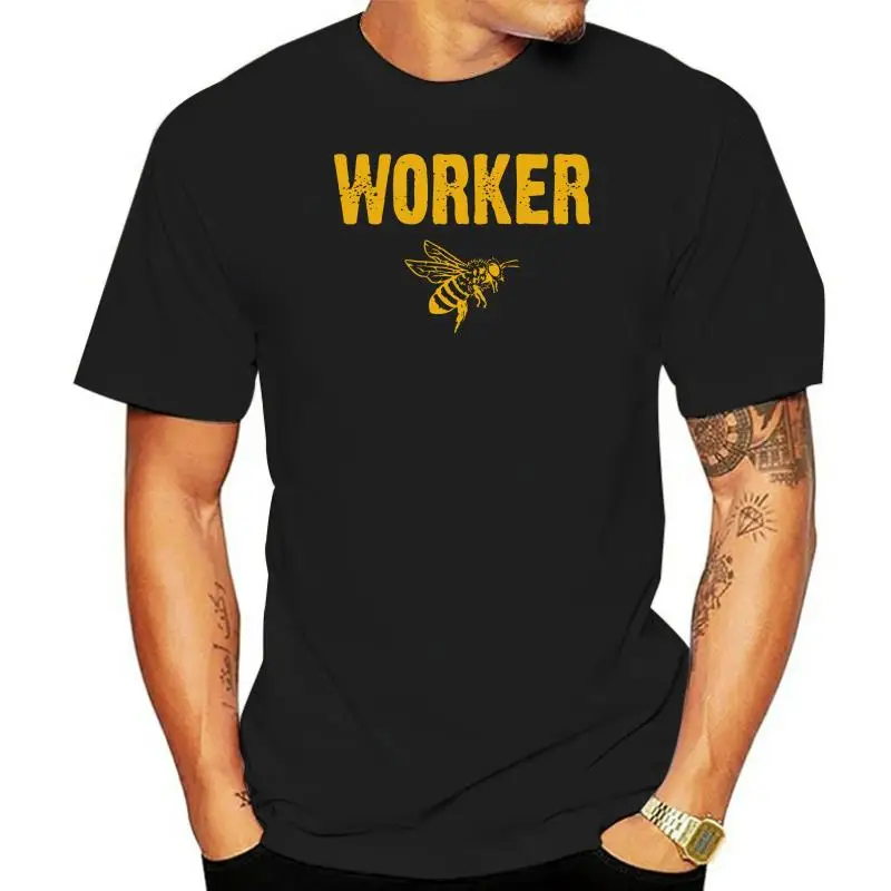 

T-shirt Novelty Cool Tops Men's Short Sleeve Tshirt Worker Bee T-shirt