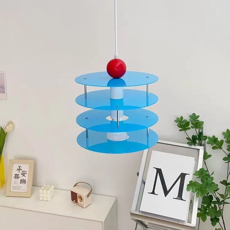 

Подвесной светильник Dopamine Color Matching из акрила: креативный, персонализированный, в скандинавском стиле Баухаус, контрастный, для спальни и прикроватной зоны