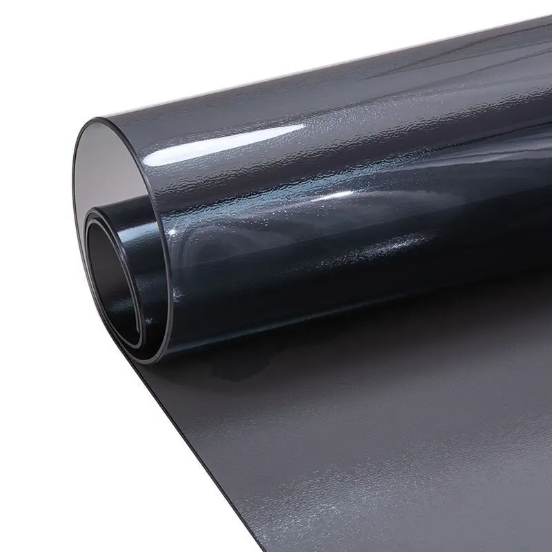 2022 1.0mm Black Frosted PVC Tablecloth Soft Glass Waterproof Tablecloth Table Mat Oil-proof Tea Table Tablecloth Rectangular