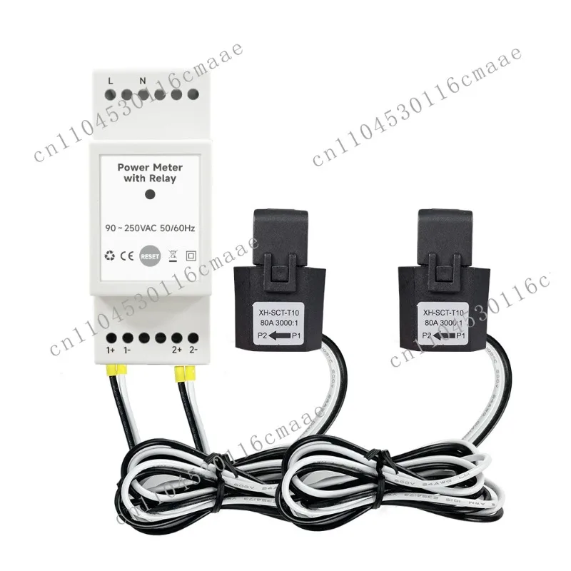

Smart Life WiFi Energy Meter 80A with 2 Current Transformer Pliers, Power Statistics