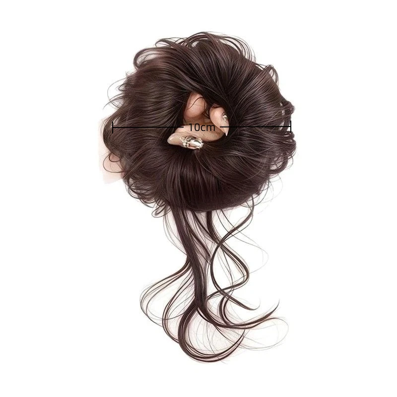 حاملي الشعر وحزم العصر الجديد؛ شعر كعكة سميك بشكل اصطناعي؛ ربطات شعر منخفضة للإناث؛ عبوات إطالة الشعر المستعار والشعر.