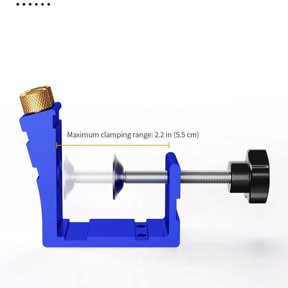 Kit di maschere per fori tascabili, Set di maschere per guida per fori tascabili per fori angolati A 15 °, per fori di perforazione angolari per la lavorazione del legno A