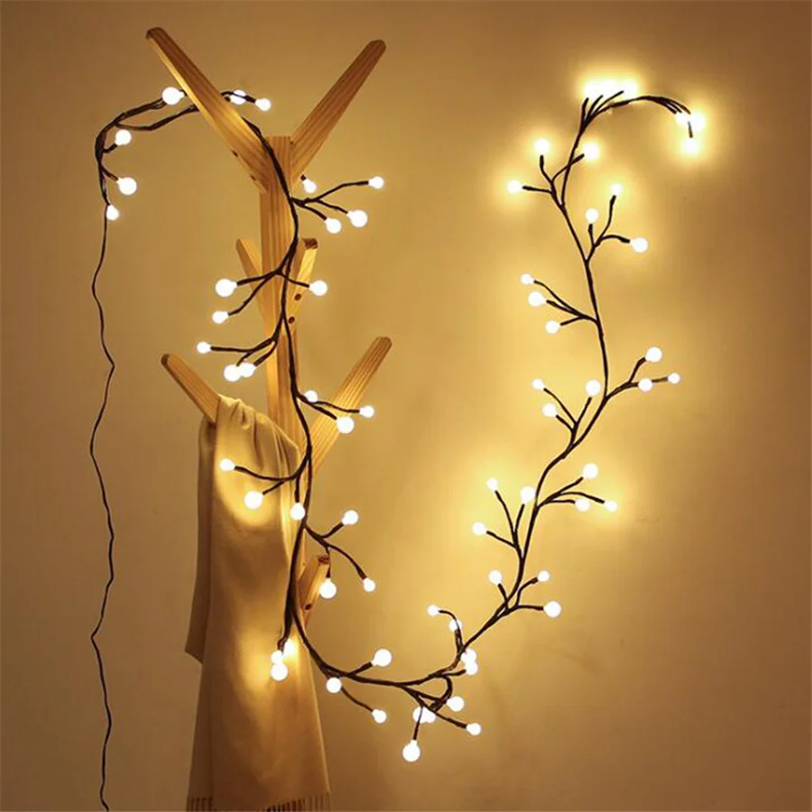 

2.5M 72 LED Globe Ball String Lights Outdoor 8 Modes Christmas Fairy Lights Garland for Cafe Bar Party Wedding Home Decoration