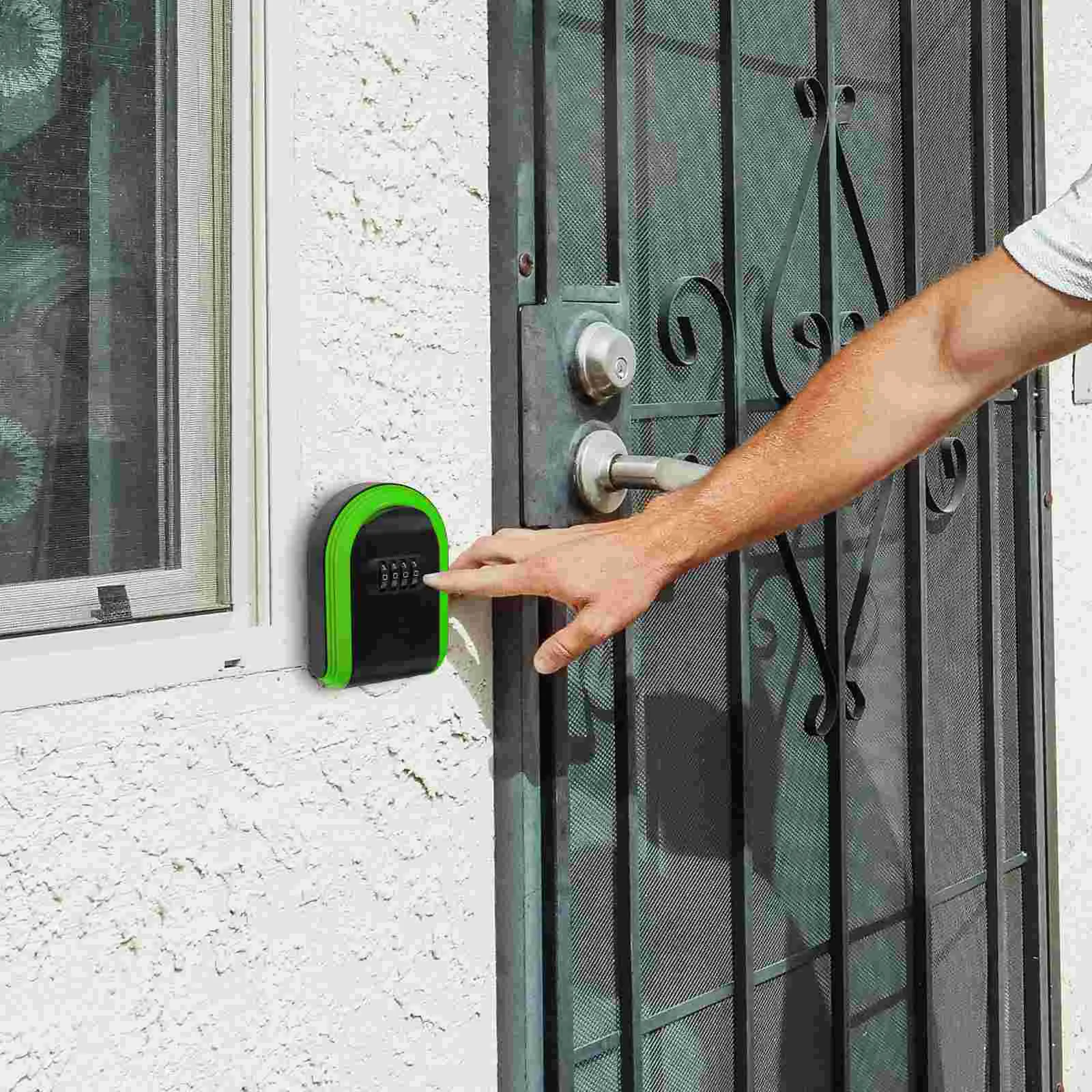 กล่องกุญแจแขวนผนังกล่องล็อคเพื่อความปลอดภัยสําหรับใส่ล็อกเกอร์กลางแจ้งรวมกัน