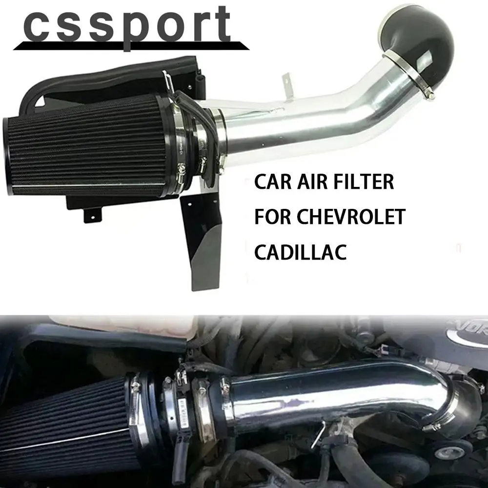 GMC、シボレー、キャデラックV8 4.8L 5.3L 6.0L車用エアフィルター付きカーエアインテークシステムキット（1999-2006年式）