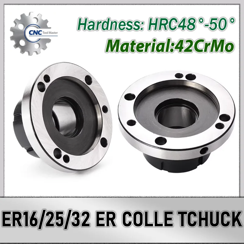 

Цанговый патрон диаметром 80 мм/100 мм/125 мм ER16 ER20 ER25 ER32, высокоточный фиксирующий патрон из углеродистой стали, цанговый патрон ER
