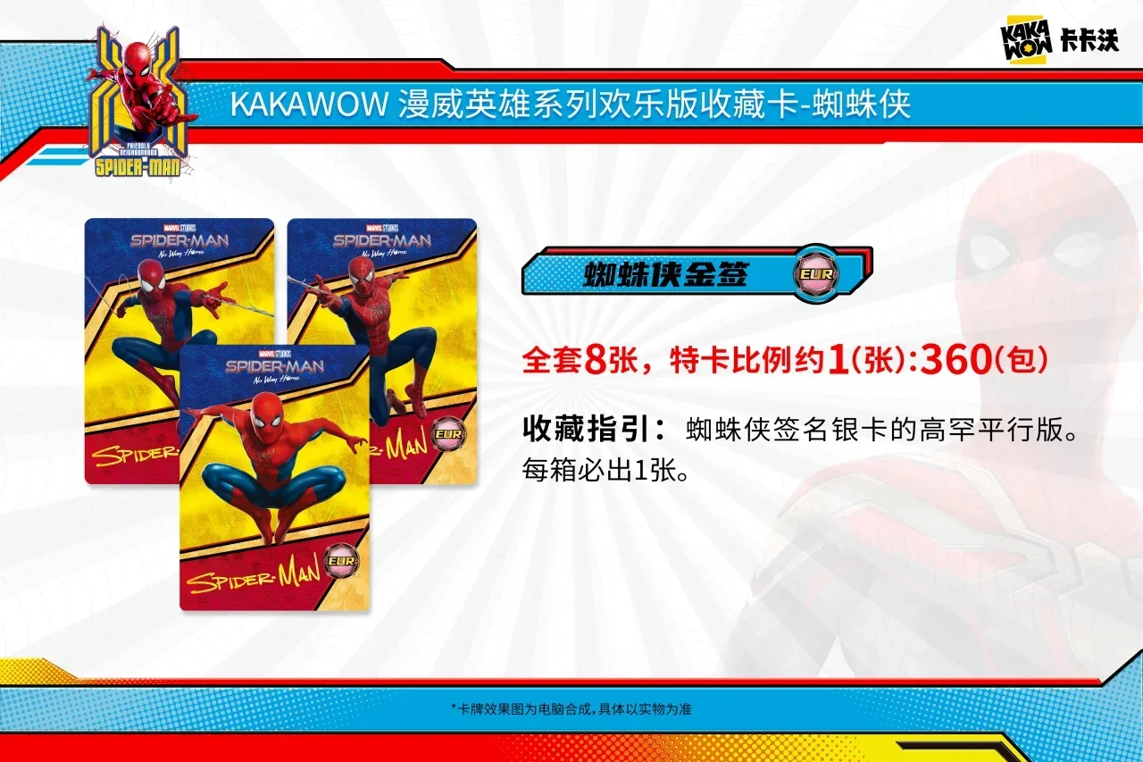 KAKAWOW Marvel Card Hero Series Happy Edition Card Spider-Man Iron Man Rare Anime Character Collection Card Kids Toys Gift