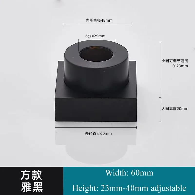 Variant: 60mm square black