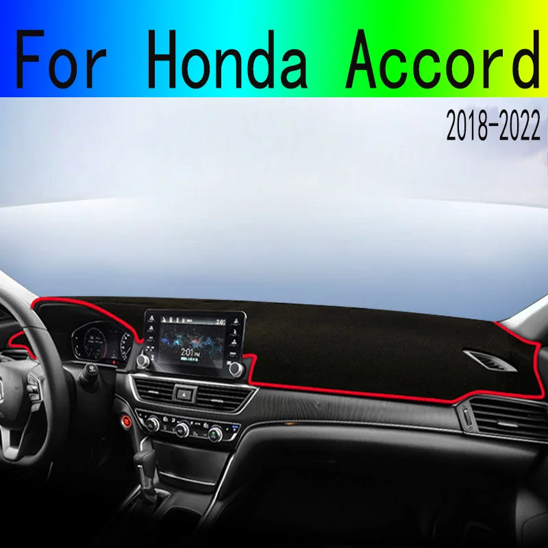 

For Honda Accord 2018 2019 2020 2021 2022 Car Dashboard Cover Dash Mat Sun Shade Instrument Desk Non-slip Pad Accessories