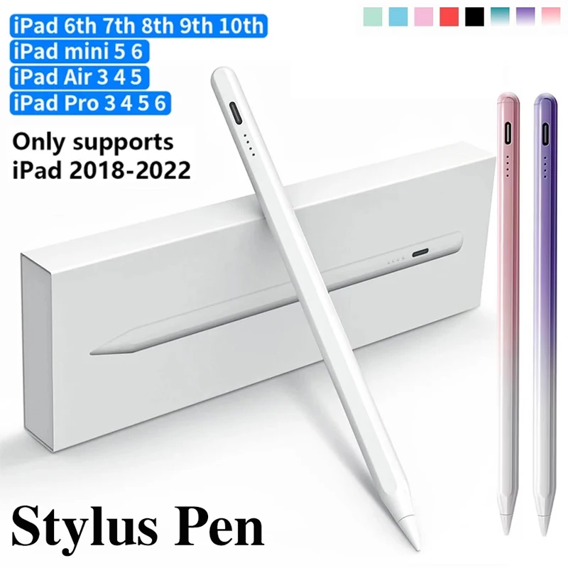 For Apple Pencil 2 1 Palm Rejection Power Display iPad Accessories iPad 2022 2021 2020 2019 2018 Pro 11 12.9 Air Mini Stylus Pe