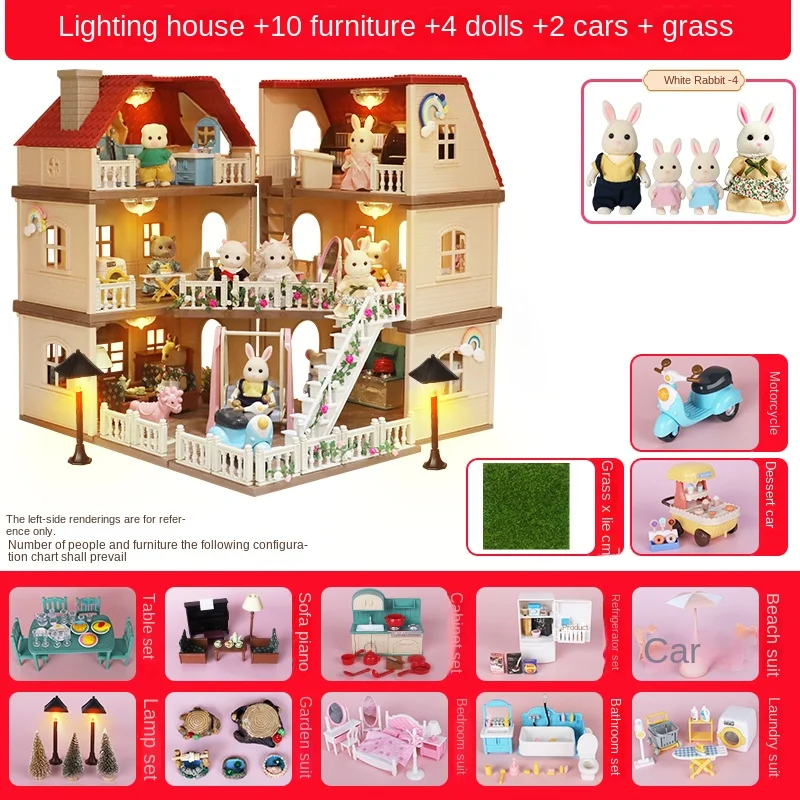 Yy Family Light House Compatible with Senbell Family Play House Children's Toys