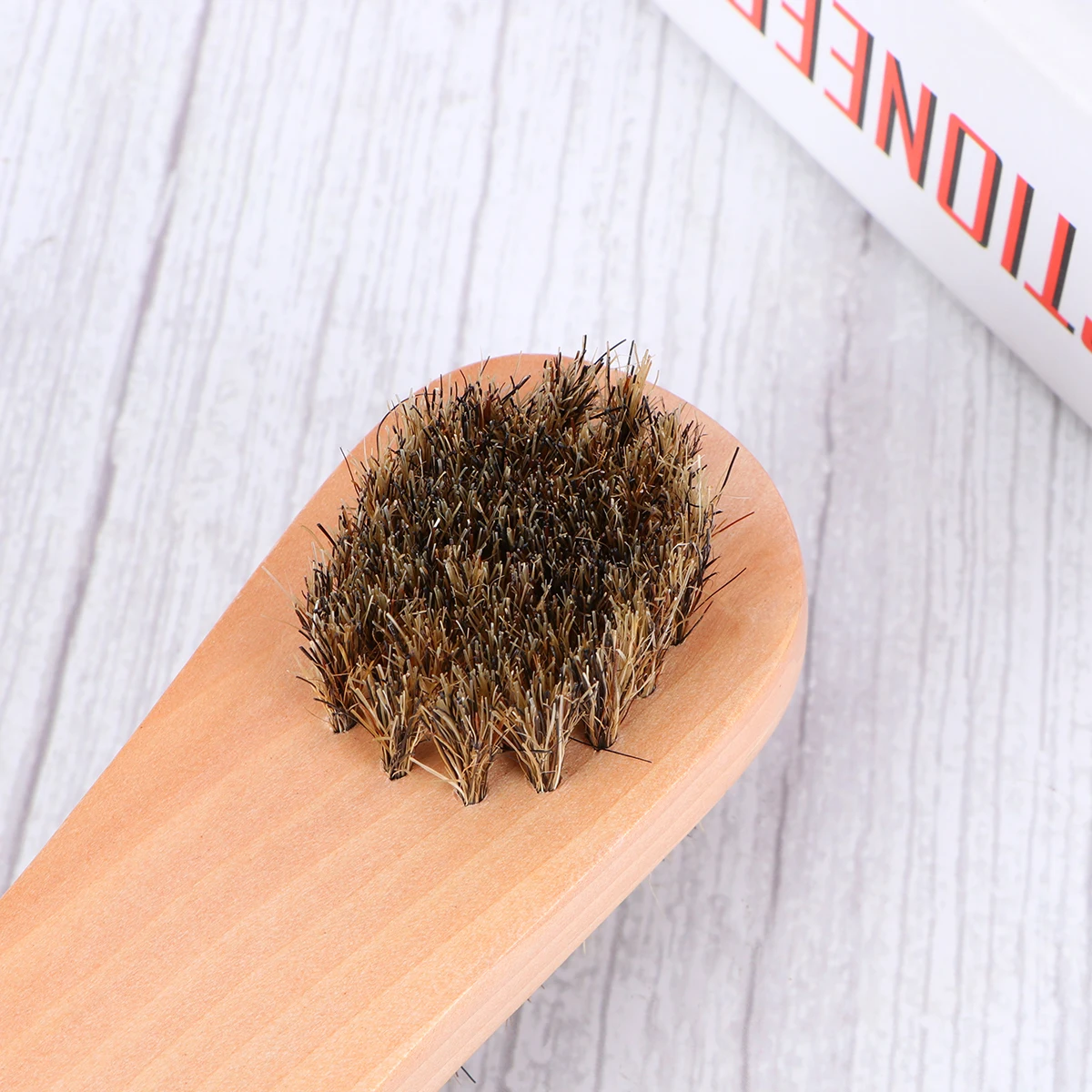 

Bristle Shoe Cleaning Brush Double Sided Wooden Polishing Tool Portable Cleaners Accessories