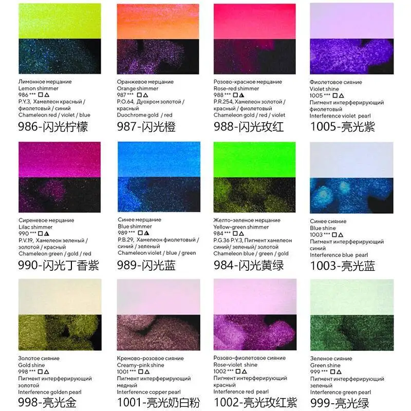 الليالي البيضاء الروسية 2024 سلسلة لامعة طلاء صلب كتلة واحدة الصيف الربيع مجموعة الطلاء المائي #4