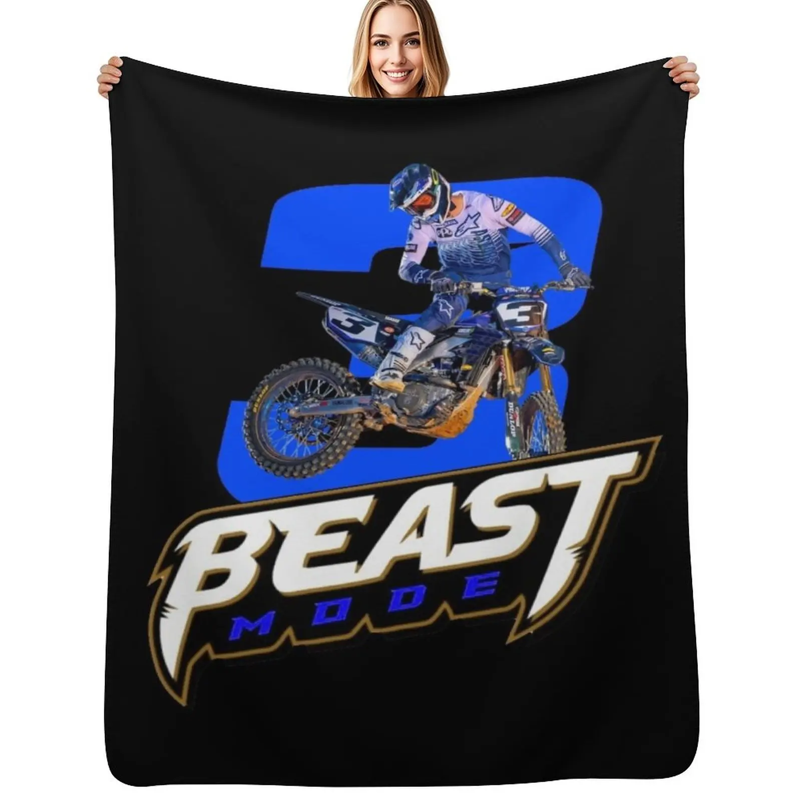 

Eli Tomac ET3 Throw Blanket Beautifuls christmas gifts Comforter Designers Blankets