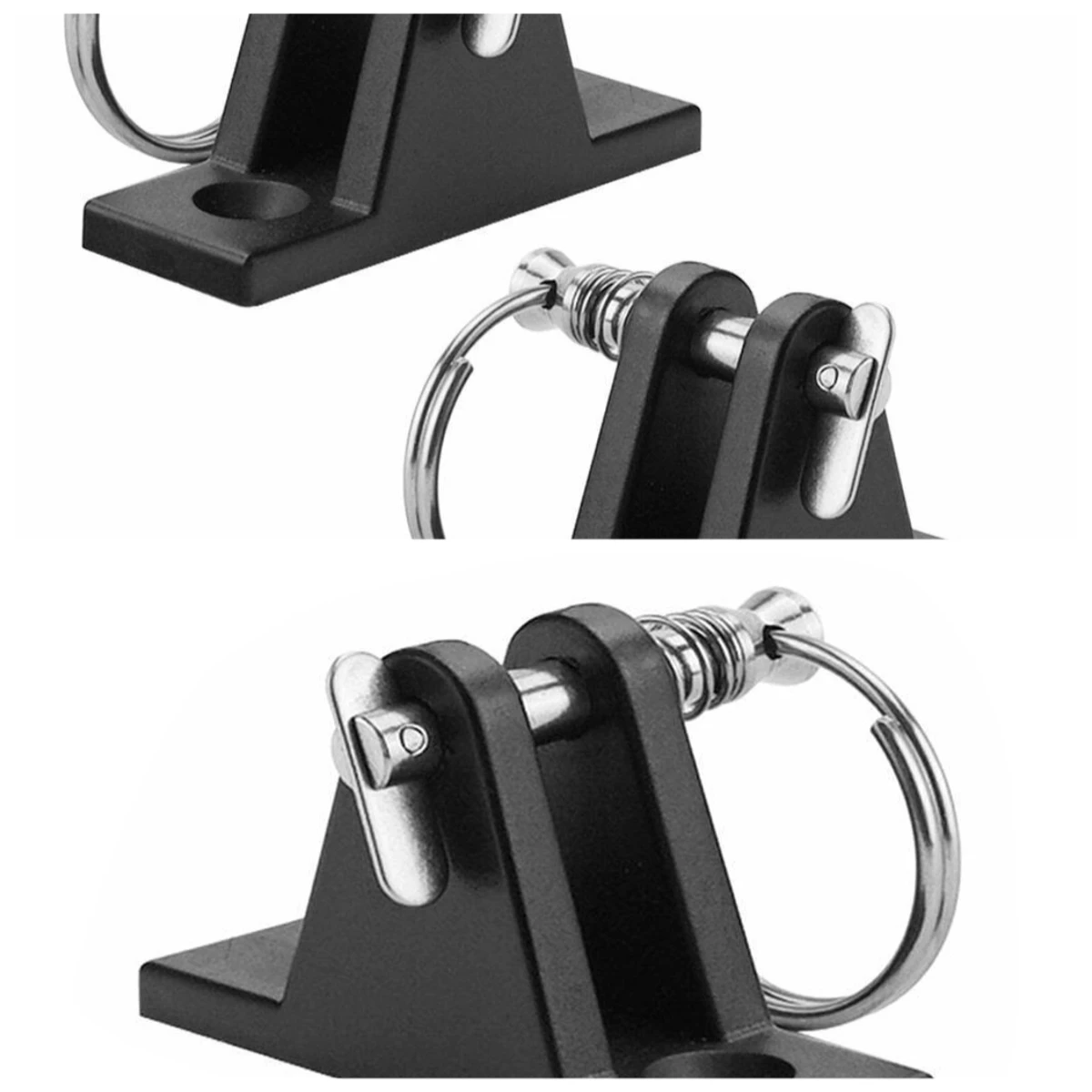 Mountain Seat with Pin High and Light Nylon Mountain Seat Stainless Steel Belt Ring with Piece Pin Marine Sunshade
