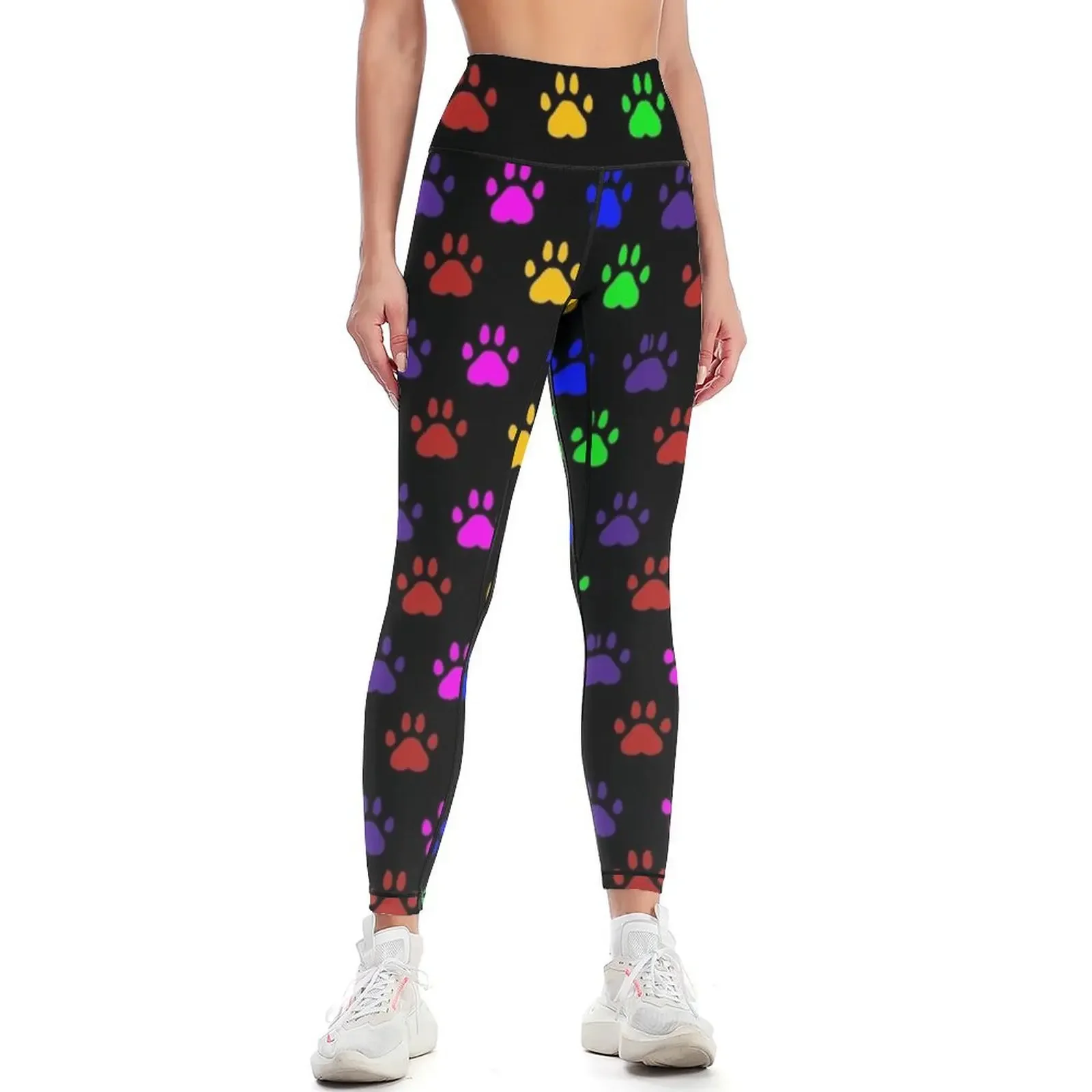 

Multicolor Paw Prints Leggings push up legging Jogger pants Sweatpants Fitness's gym clothes Womens Leggings