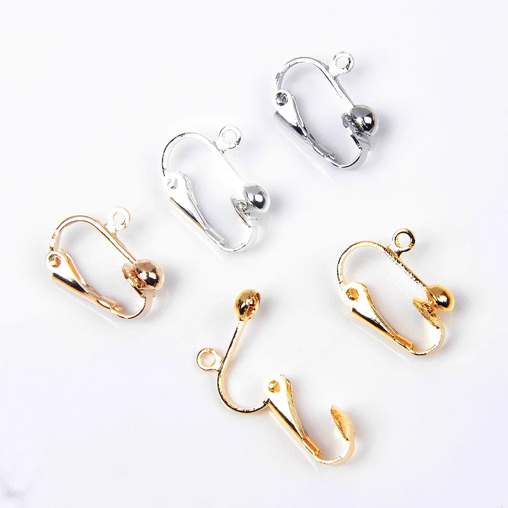 XHN 10-30PCS earrings without pierced clip for fashion earing jewelry making Hypoallergenic handmade  DIY accessories wholesale