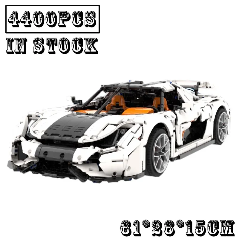 

New MOC-30506 1:8 Scale Regera Sport Car Technologys Building Blocks Bricks Model Educational Toys for Children Birthday Gifts