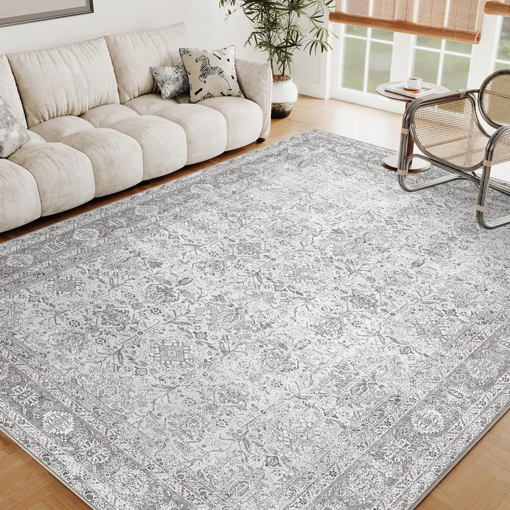 

Carpet - 9' x 12', cream white, does not fall off, easy to care for, ideal for living room,bedroom and other areas,polypropylene
