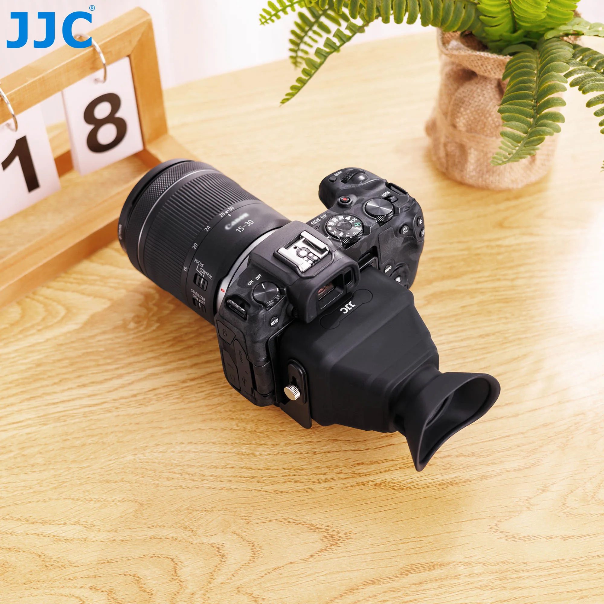 JJC LVF-PRO1 3X LCD-Sucherlupe mit Arca-Swiss Schnellwechselplatte für Nikon Z30, Sony ZV-1, RX100, Canon G7X 3,0"-Bildschirm – Detail 17