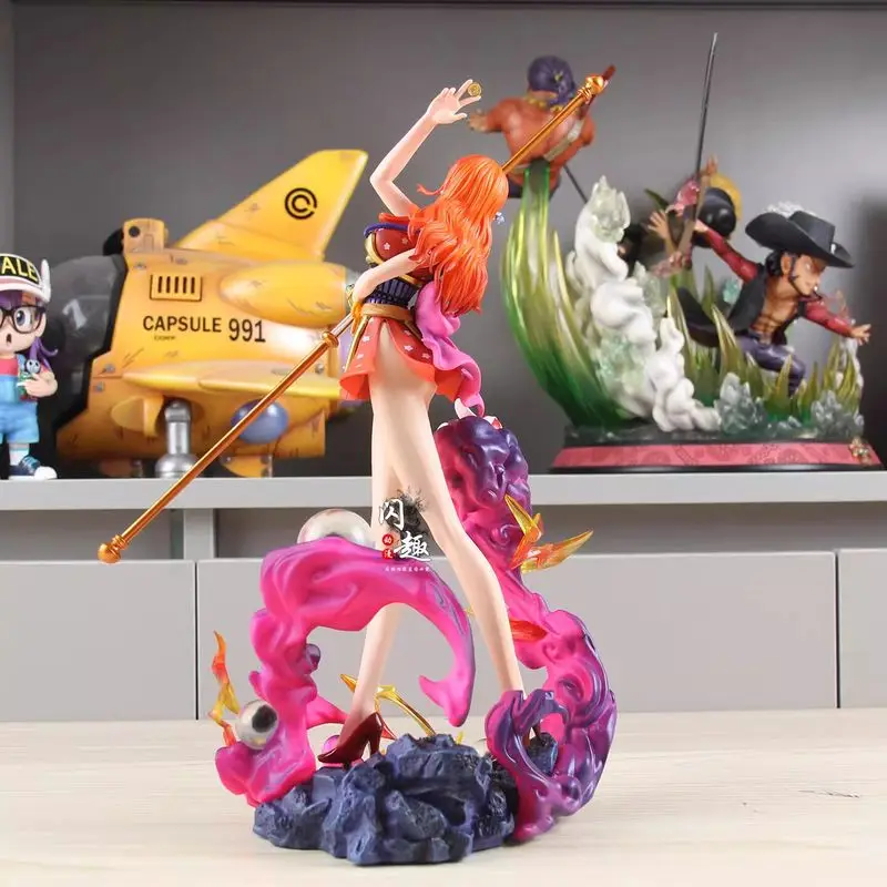 30cm Nami modelo figura de acción de una pieza una pieza Samurai Nami estatuilla periférica de animé PVC GK estatua Figuras adornos Juguetes