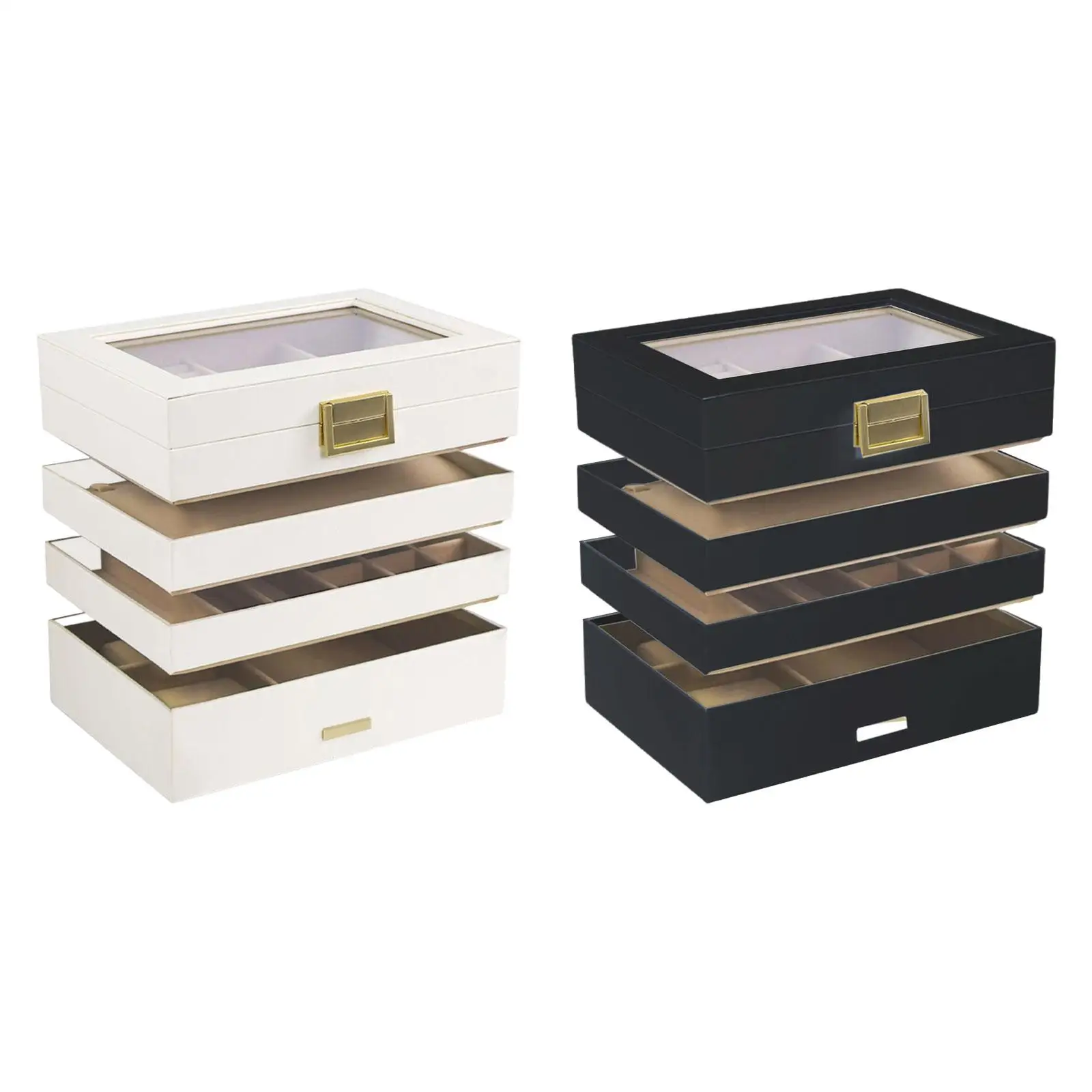 

Jewelry Box Jewelry Tray Jewelry Organizer with Compartments for Rings Bracelets