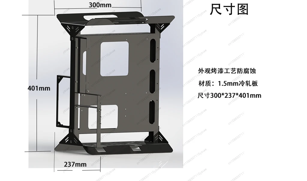 Picture 3: Open Frame Computer Case, Supports ATX/MATX/ITX Motherboard & Vertical GPU Mount, DIY PC Test Bench