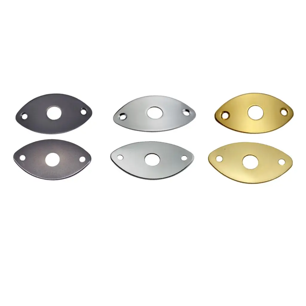 

Металлическая овальная пластина Jack в упаковке с крепежными винтами для гитары
