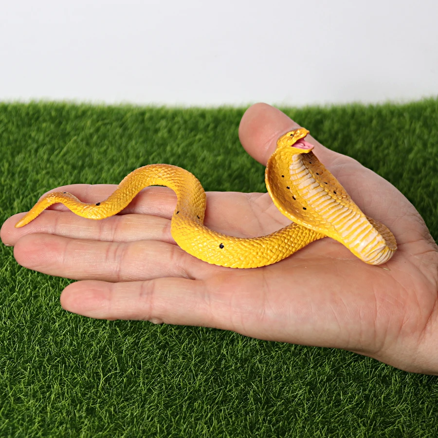 โมเดลสัตว์ป่าเหมือนจริง งูเห่า งูหลาม งูพยาธิ งูบัว งูป่า ของตกแต่งงานปาร์ตี้