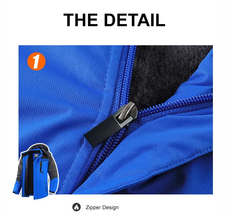 Männer Winter Parka Windschutz Verdicken FleeceHooded Männliche Militär Anorak Jacken Warme Winddicht Pelz Mode Jacke Mäntel – Detail 7