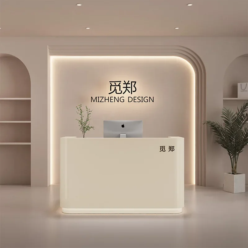 Clothing store checkout page Simple modern small store Yoga beauty salon Bar counter Baking paint company Reception desk