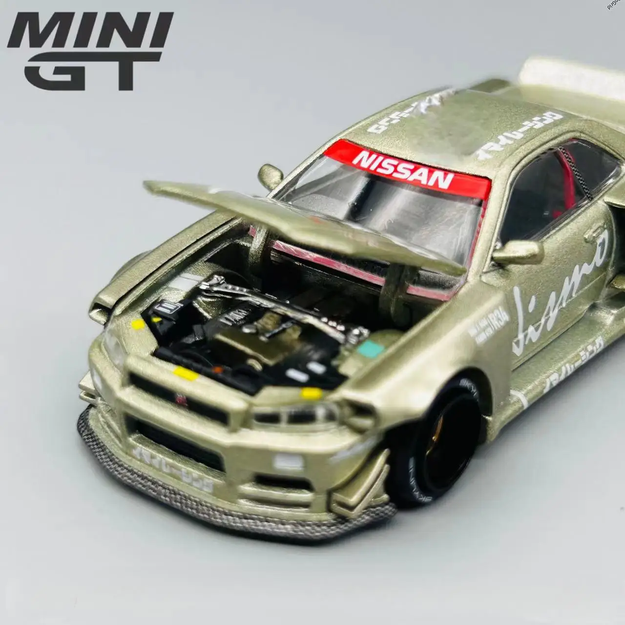 TSM KAIDO HOUSE MINI GT 1/64 KHMG103 NISSAN SKYLINE GT-R R34 V4 101 GREDDY TENT V1 Chase Varnish Die-cast alloy car model