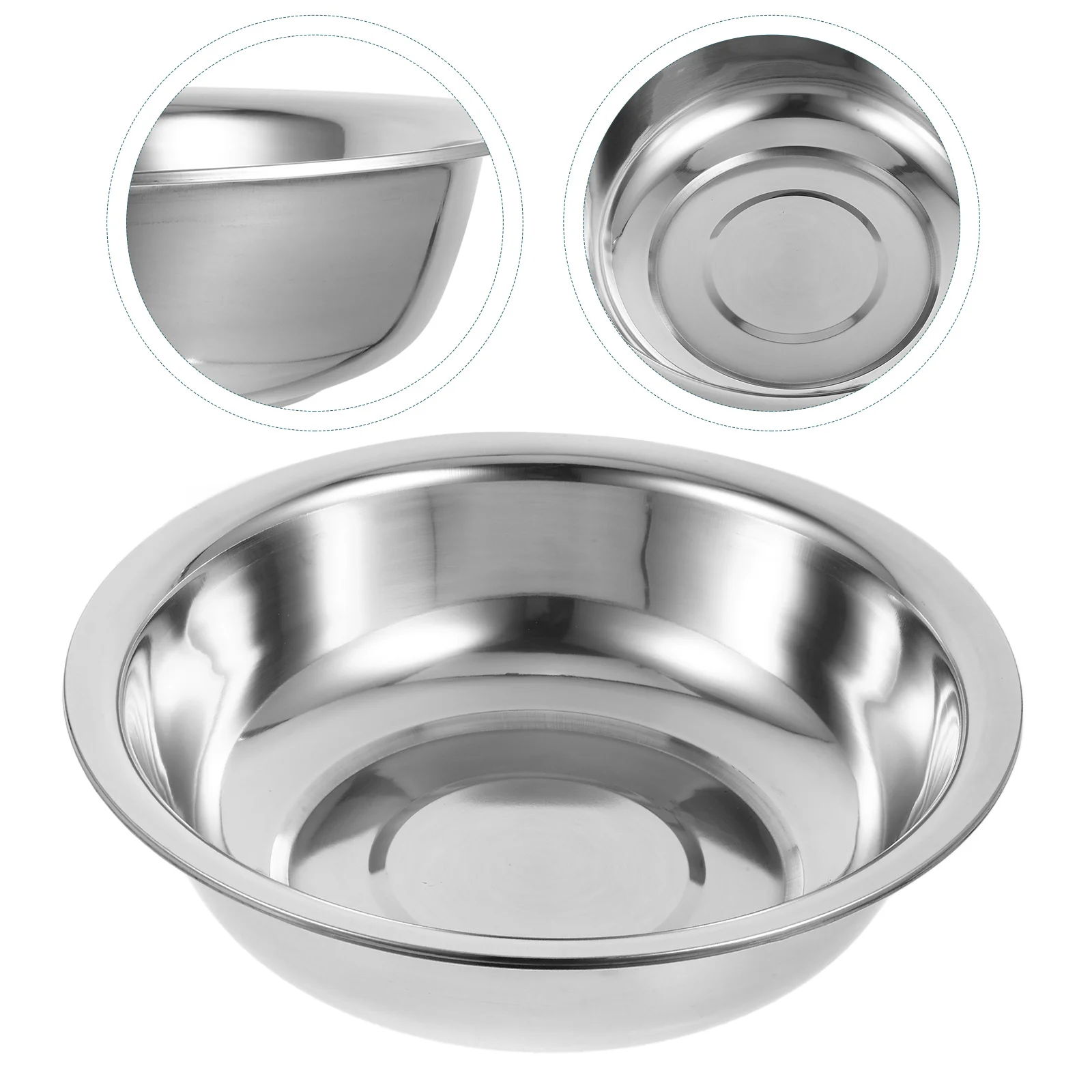 

Laundry Tub Salad Bowl Stainless Steel Basin Fruit Washing Rice Household Tableware Baby Practical Soup Simple