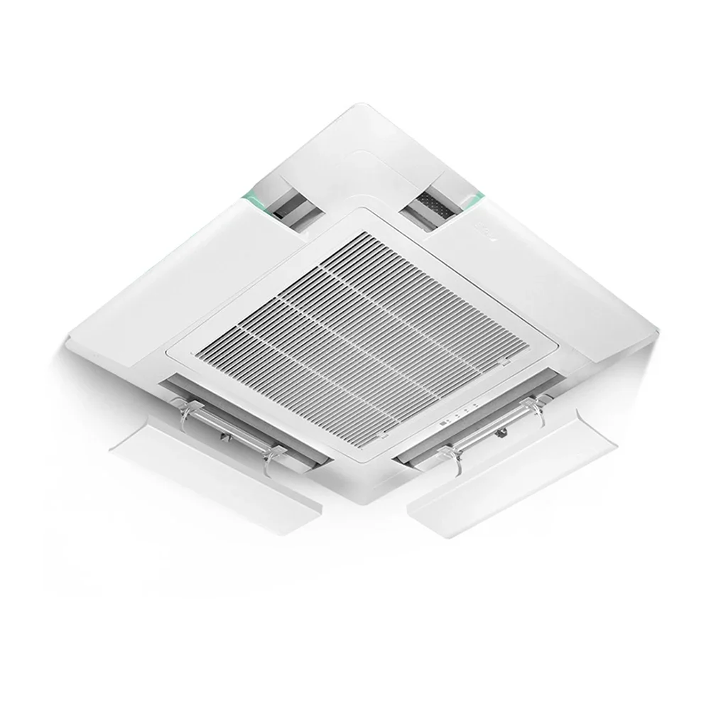 Air Conditioner Cassette Deflector 180 Degree Adjustable Swivel Secure Mount Design Fits Multiple Grille Sizes 40-60cm