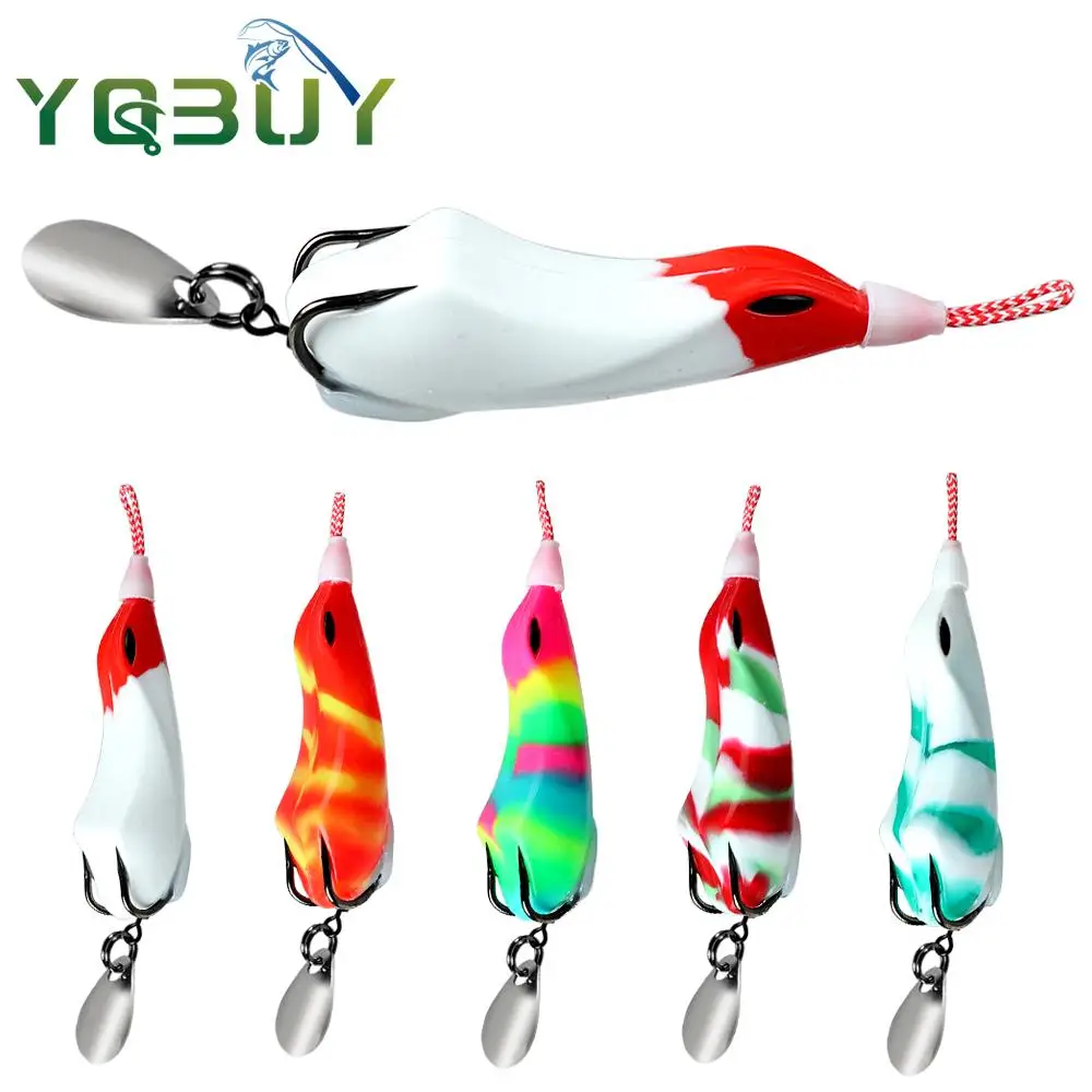 Fishing Lure Soft Frog 8.5Cm / 16G with Double Blood Hooks Topwater Ray Frog Artificial Bait